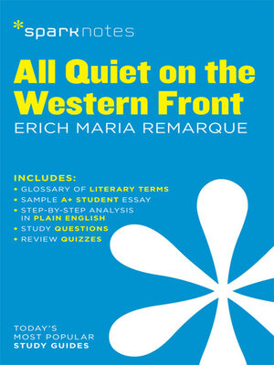 All Quiet on the Western Front SparkNotes Literature Guide - ebook